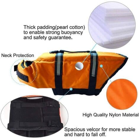 Reflekterende redningsvest til hunde - Flydevest til hunde - Redningsvest til hunde (XS)