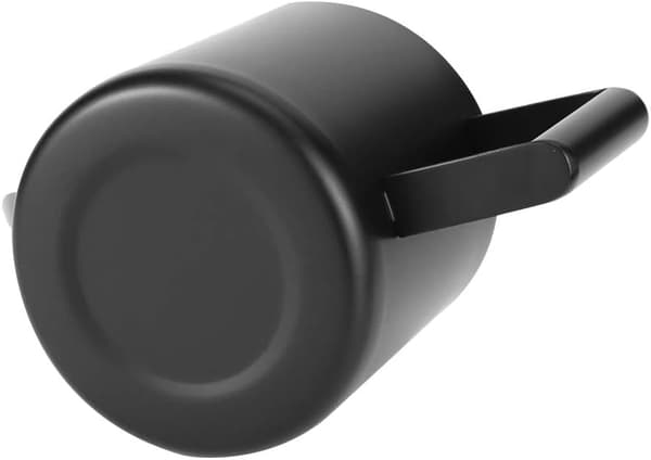 300ML Vandkande i Metal med Lang Tud - Rustfrit Stål (Sort)