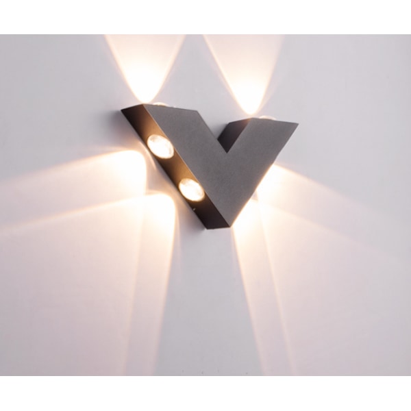 LED væglampe, udendørs gangsti trappe lampe, nordisk moderne minimalistisk baggrundsvæglampe, natlampe i stue og soveværelse