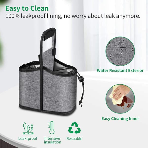 1 Genanvendelig Kaffe Kop Bærbar Taske 2 Kopper Foldbar Drik