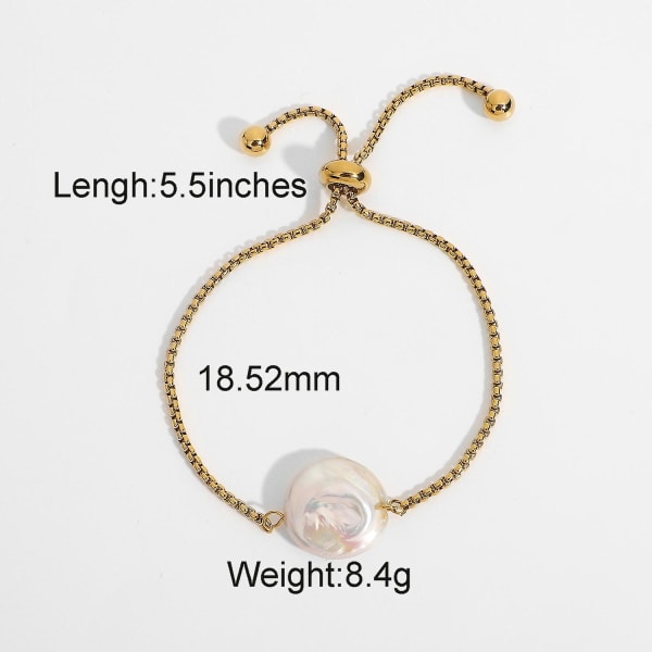 Armband Baroque Pearl Daily Outfit Metallic Element B1450