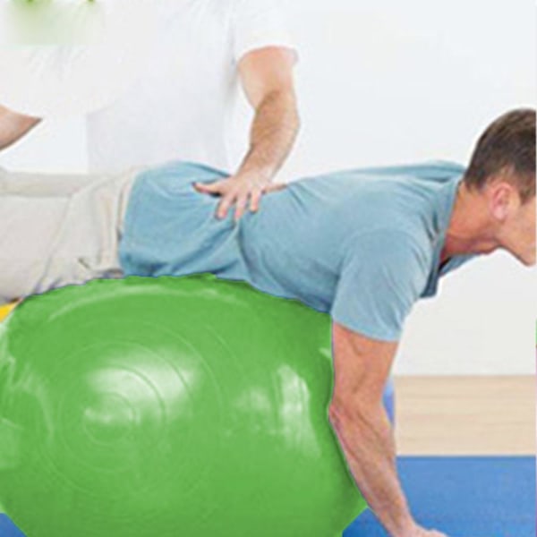 Yoga Smooth Ball til Fitnessøvelser Pilates med Vægt Green 65CM