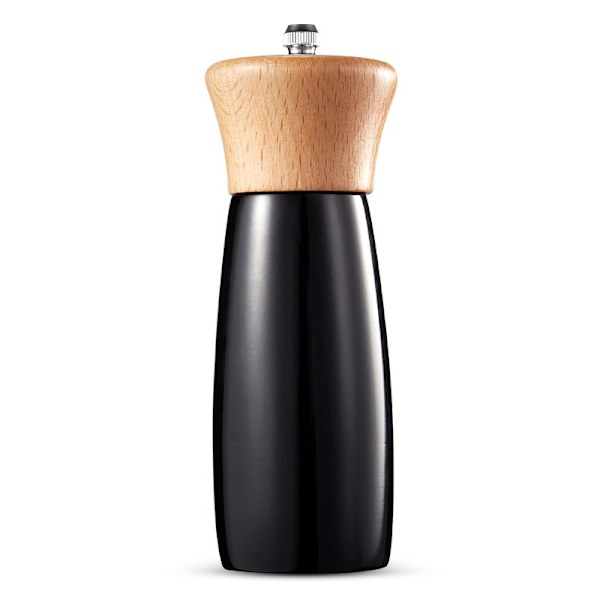 Manuell Bokträds Pepparkvarn Saltkvarn Justerbar Grovlek (5.4*16.5cm Svart),