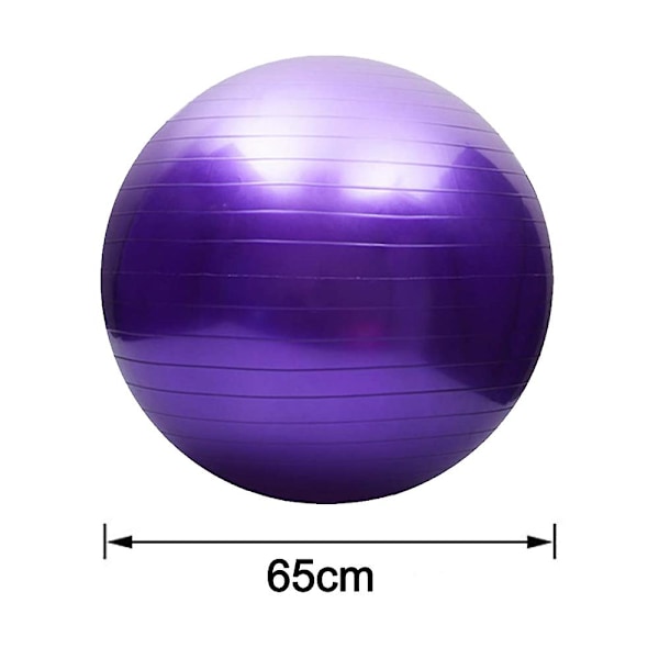 Träningsboll Extra Tjock Yoga Boll Stol För Kontor & Hem & Gym Purple