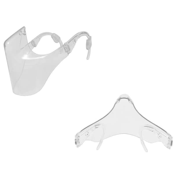 1 stycke ansiktsskydd PC-mask transparent