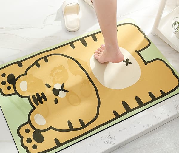 Naughty Group-Tiger 50*80cm Badrumsmatta, Absorberande Dörrmatta