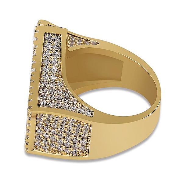 Isæt Super Stjerne Ringe Til Mænd Kvinder Mikro Pave Guld Sølv Farve Finish Cubic Zirkon Charm Hip Hop Smykker Ring Gave Silver