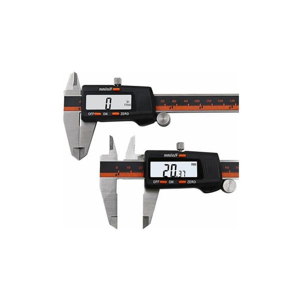 Digital caliper i rustfritt stål, LCD digital stålkaliper for verksted