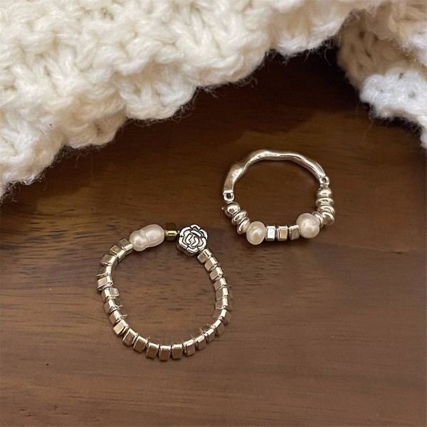 Ring Pearl Fashion Smycken B2522 101