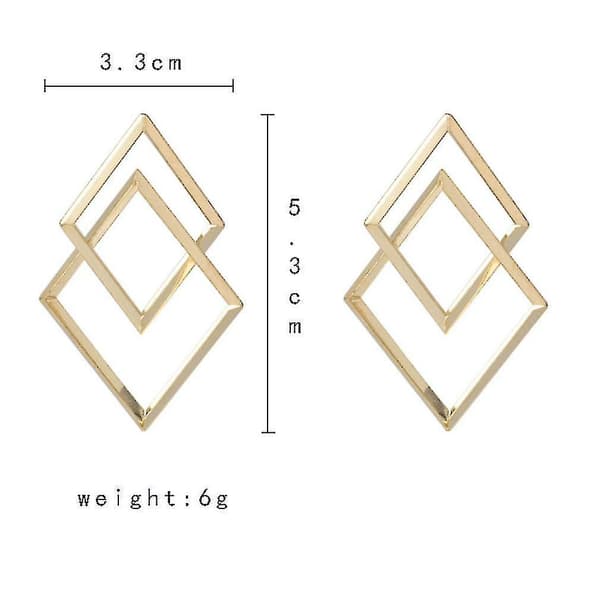 Øreringe Geometrisk Gylden Legering Metal Smykker Til Fest