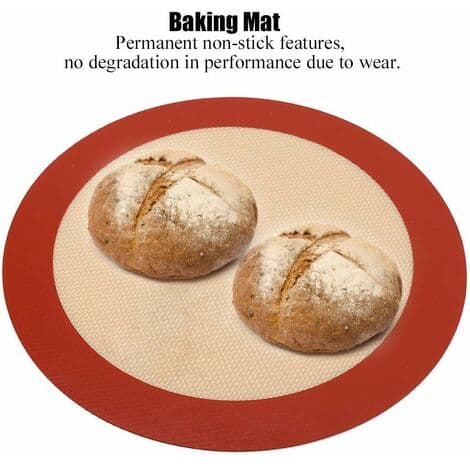 Silikonbakematte, gjenbrukbar, varmebestandig, non-stick, vaskbar, 9\"