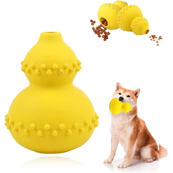 Oförstörbar hund leksak, hållbar naturlig gummi hund tuggleksak för stora små hundar