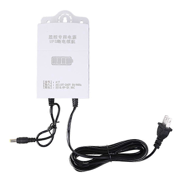 12V-2A Mini UPS Batteri Backup til WiFi, Router, Modem Universelt Interface