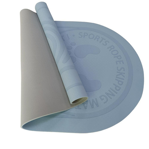Hoppetov Exercise Workout Måtte - 6mm/8mm Tykkelse Lydreducerende Hoppetov Måtte, Holdbar Og Skridsikker Måtte, Velegnet Til Yoga Og Pilates Blue 126*60*6MM
