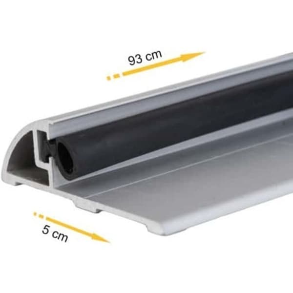 KLOSE besser Kapad dörrtröskel Finanodiserad Silver - Mini 50 - Längd 93 cm.