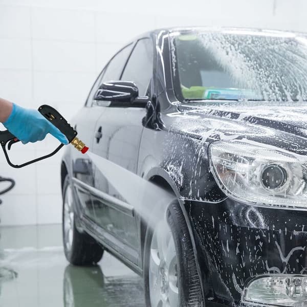 Högtryckspistol + femfärgad munstycke + adapter Karcher högtryckstvättpistol lämplig för utomhus