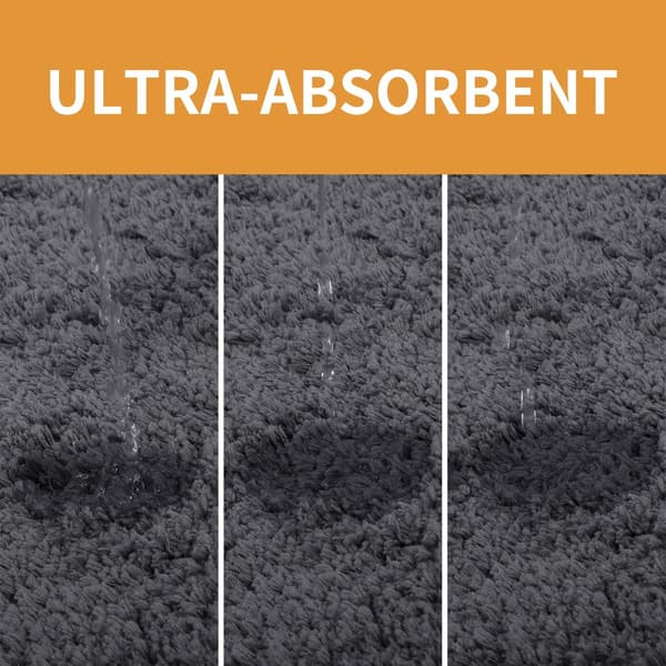 Superblød bademåtte gulvmåtte, skridsikker absorberende bademåtte