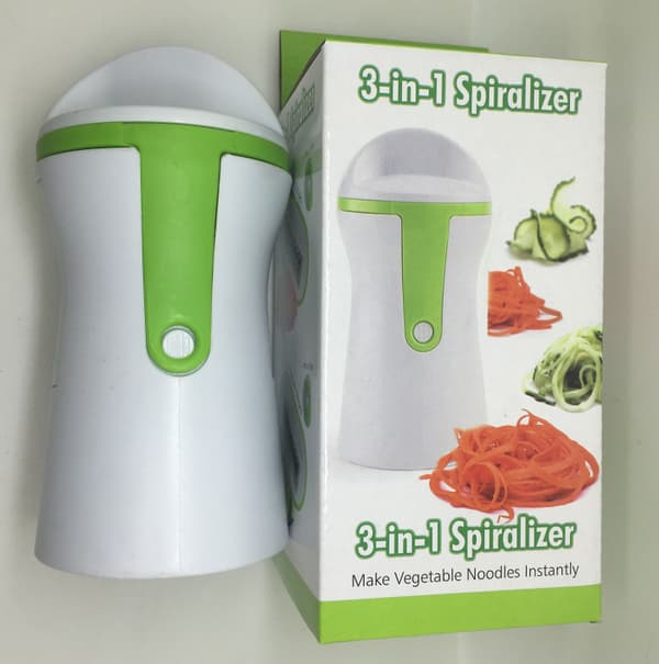 Spiral grønnsakskutter, spaghetti grønnsaksspiralizer for