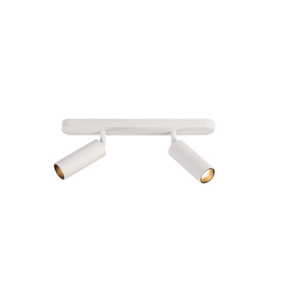 Kreative nordiske trehodede spotlights, tohodede taklamper for hjemmet, LED-taklamper, åpne spotlights for stue og soverom (2 * 7W hvit