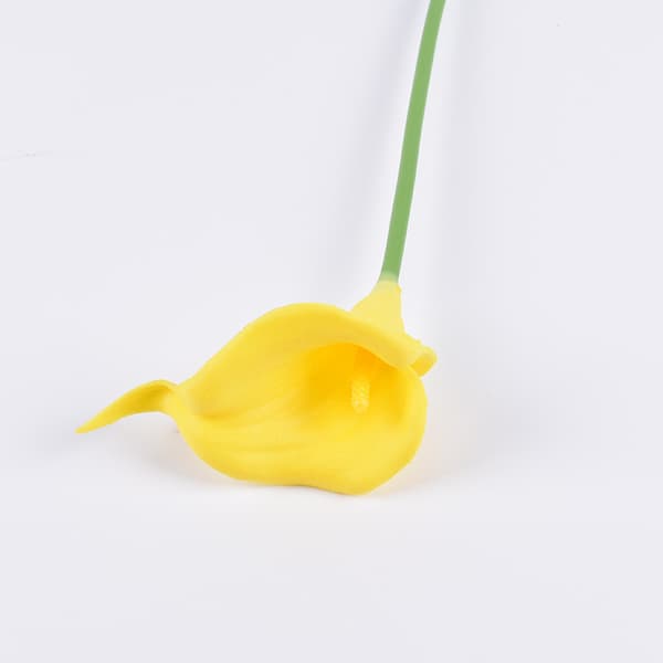 10 stk. gule calla lily kunstige blomster,