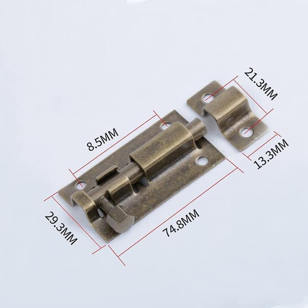 Firkantet rustfritt stål overflate montert bolt *2 (3 tommer grønn bronse),