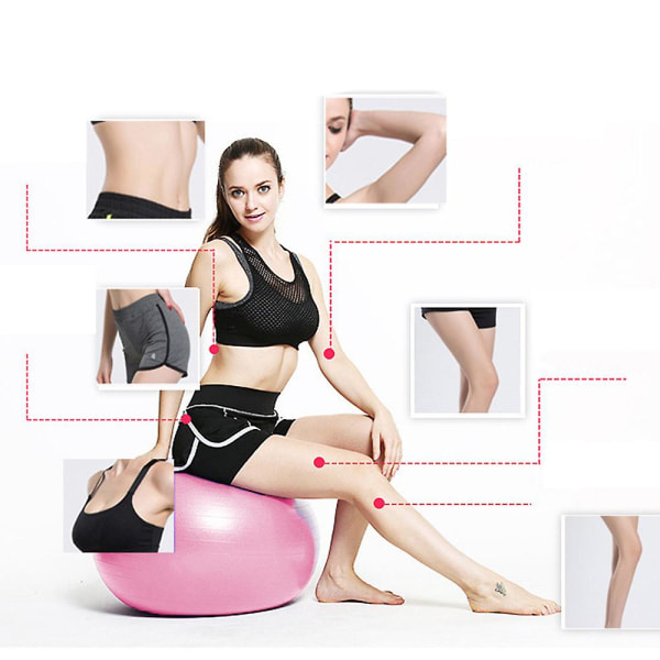 Liikuntapallo Jooga-pallo Tuoli Fitness, Vakaus, Tasapaino, Pilates, Synnytys - Nopea Pumppu Pink