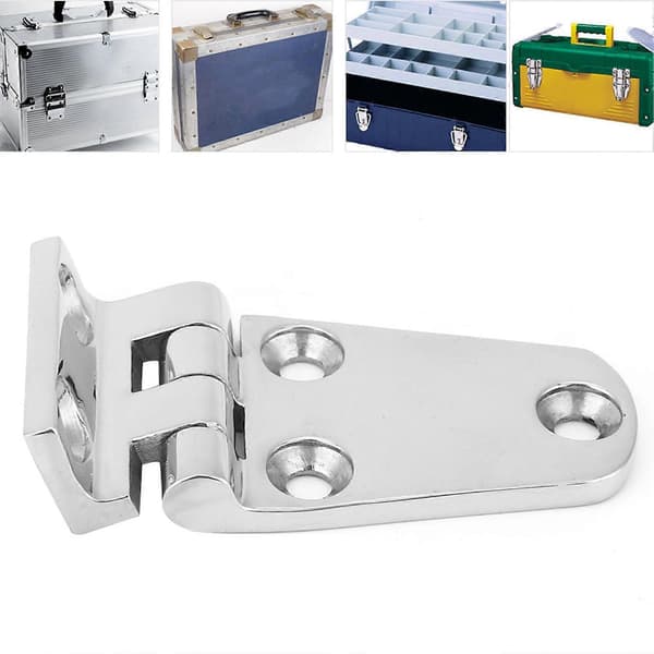 Fortykket rustfrit stål 316 hængsel hardware tilbehør til hjemmeskabsinstallation 70 x 37 mm