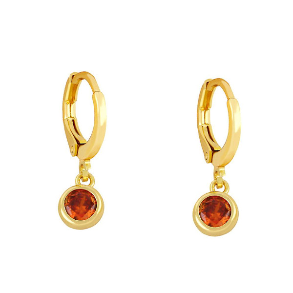Korvakorut Vintage Zirkon Metallinen Elementti Muodikkaat Korut Ac9793 Yellow