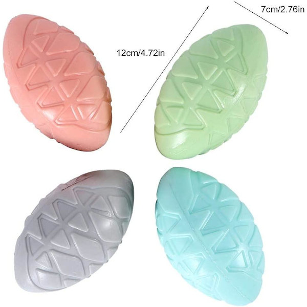 Pipande Hundleksak, 4-pack TPR Tuggleksak Boll Interaktiv Pipande Leksak för Hund Katt Husdjur