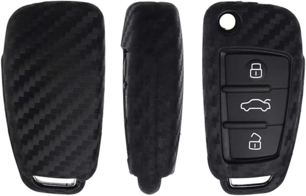 Blød silikone gummi nøgle shell etui til Audi A1 A3 A4 A6 A8