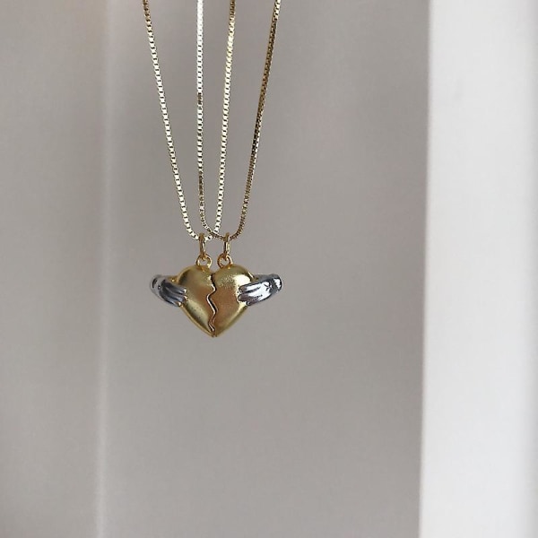 Halsband Silver S925 Heart Stud Modesmycken Ac7575 A Heart
