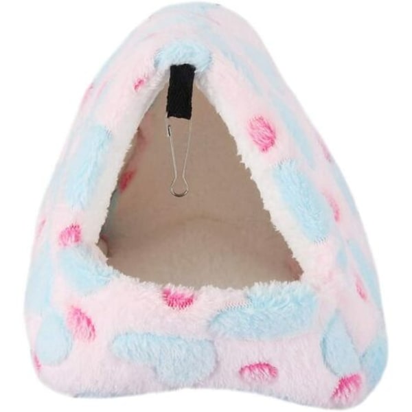 Rått Hamsterhus Varm Vinterbädd Smådjur Ekorre Igelkott Chinchilla Kanin Marsvin Bur Bo Näste (#2-Rosa)
