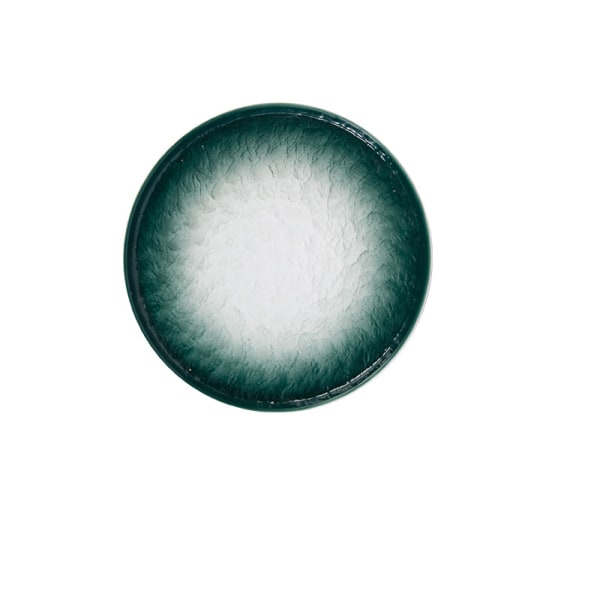 Stenkorn keramisk rund frugttallerken, grøn, 12 tommer (30,5*30,5*2,5 cm),