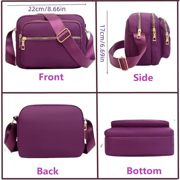 Crossbody-väskor för damer Handväskor Messenger Bag Crossbody-väska för damer Svart