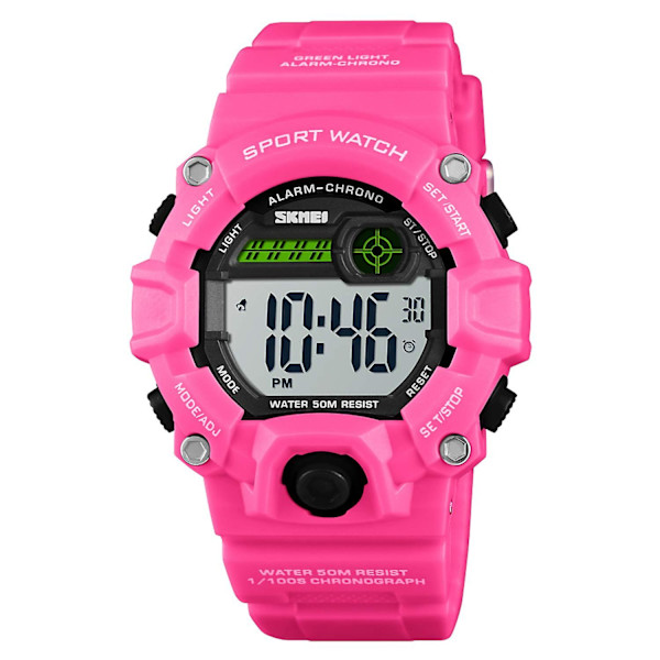 Pojkar Camo Led Sportklocka Luminous Alarm Stoppur