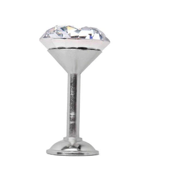 2 stk. Diamant Gardin Draperi Tiebacks Dørvæg Kvast Kroge (Sølv),