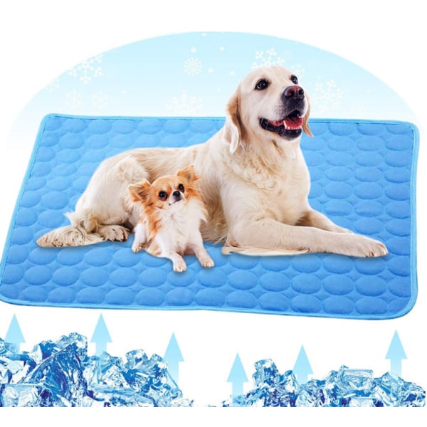 Køleunderlag til hunde, ikke-giftigt, sommer, soveseng til små hunde, kæledyr, katte, hvalpe (150*100cm),