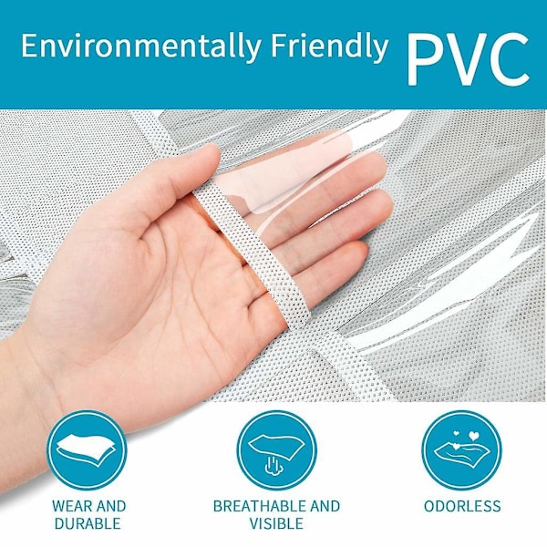 PVC Multi-lags Sko Opbevaring Opbevaringspose Underundertøj Opbevaring 24 Gitter Dør Bagside Opbevaringspose