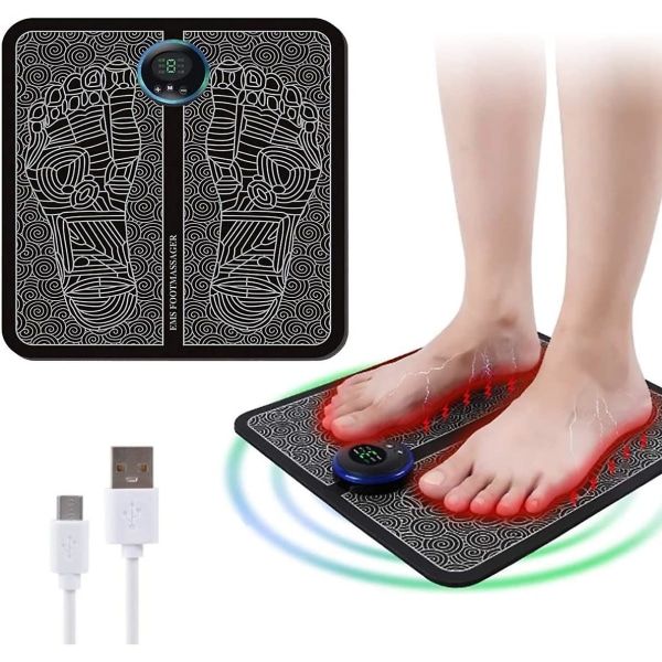 Electrical Foot Massage Device, Usb Ems Foot Massage Device Matte Foot Circuit Muscles For Men Women, Relax Stiffness Muscles, 6 Modes, 6 Intensity Le