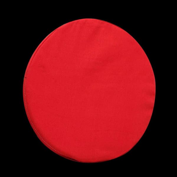 Generisk bilstol sofapute runde puter seteputer hage hjemmeinnredning (rød tykkelse 3 cm diameter 44 cm)