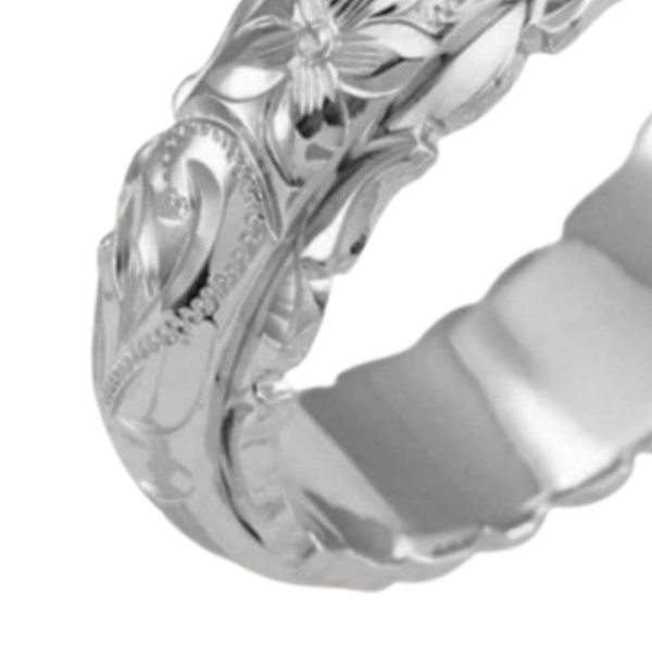 Sormus Elegantti Koru Lahjat Seos Naiset Ruusu Kukka Sormus Juhliin Silver US 9