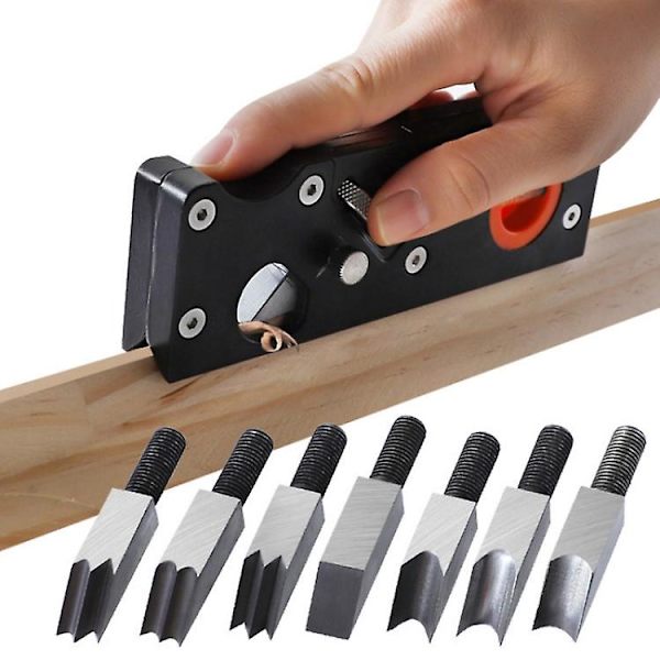 Justerbar Djupträbearbetning Chamfering Planer - 3/16 Runda Bits