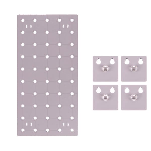 Wall Control Pegboard Rack Horisontell Pegboard - Lätt att installera Pegbrädor S grey