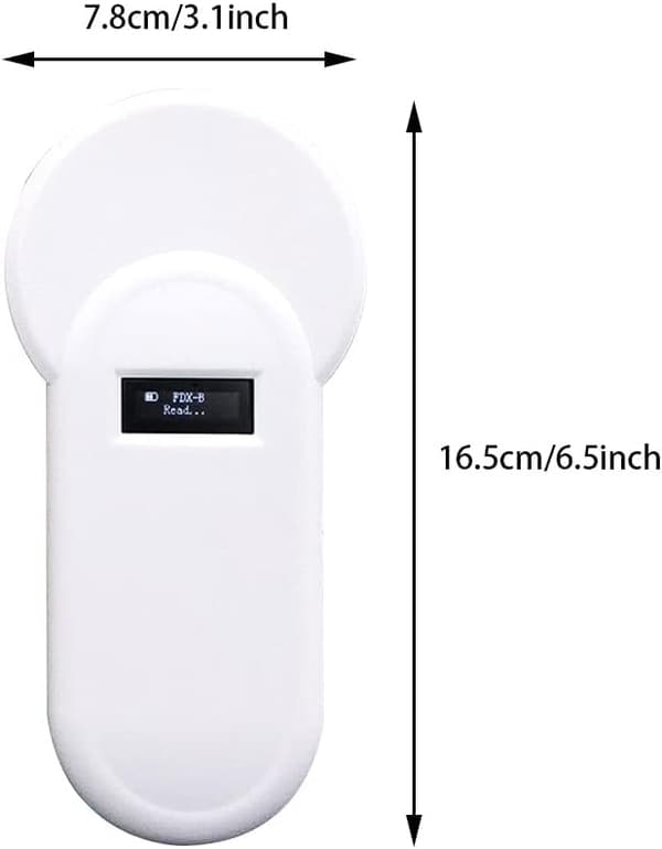 1 stk. Bærbar Dyre Microchip Scanner Dyre Chip RFID Læser Kæledyr