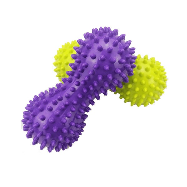Jordnötsmassageboll, avkopplande muskelfasciaboll för yoga, PVC fotmassageboll (lila),