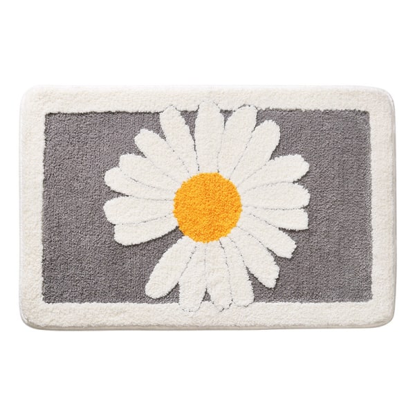 Daisy-moon gray 40*60cm thickened bathroom non-slip mat,