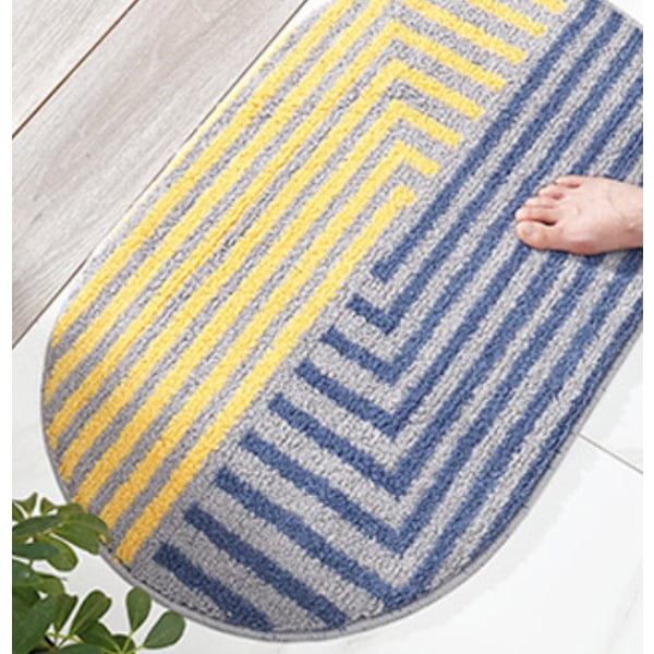 45*65cm Rymdstad Oval Badrumsmatta Absorberande