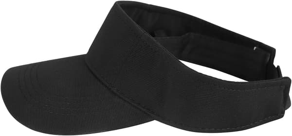 Svart-Hvit-58cm-Visir Caps Golf Visir Bomulls Pustende