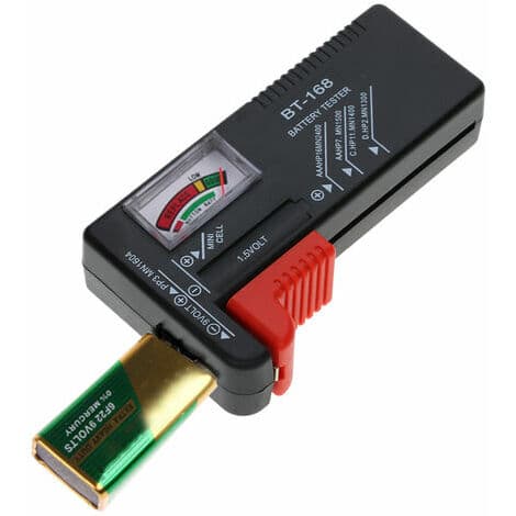 Universal Batteritest för AA/AAA/C/D/9V/1,5V Knappceller - Vredvisning (Typ 2)