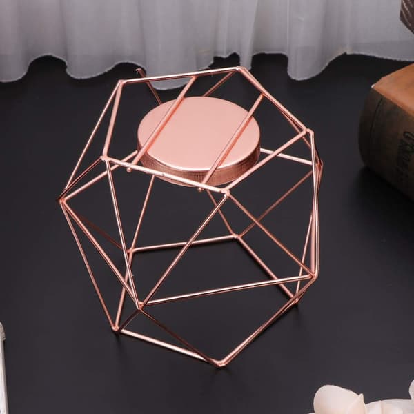 1 stk Rose Star Cup Geometrisk Lysestake Enkel Lys